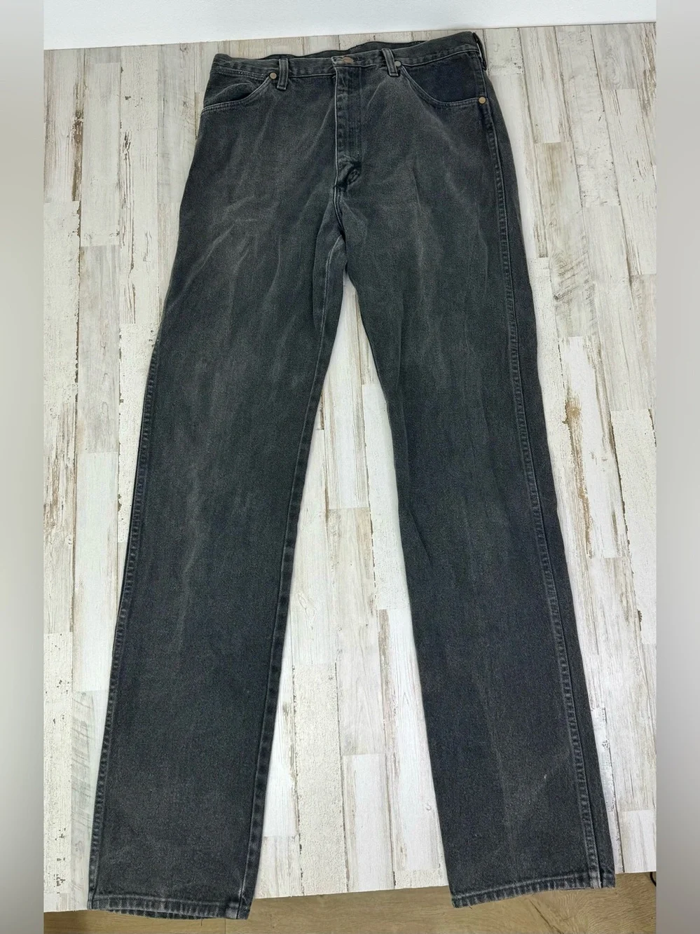 Wrangler Jeans Men's 34x38 Black Cowboy Western Outdoors 13MW2WK